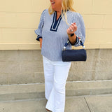 Nautical Muse Striped Top - The Pink Pineapple 850