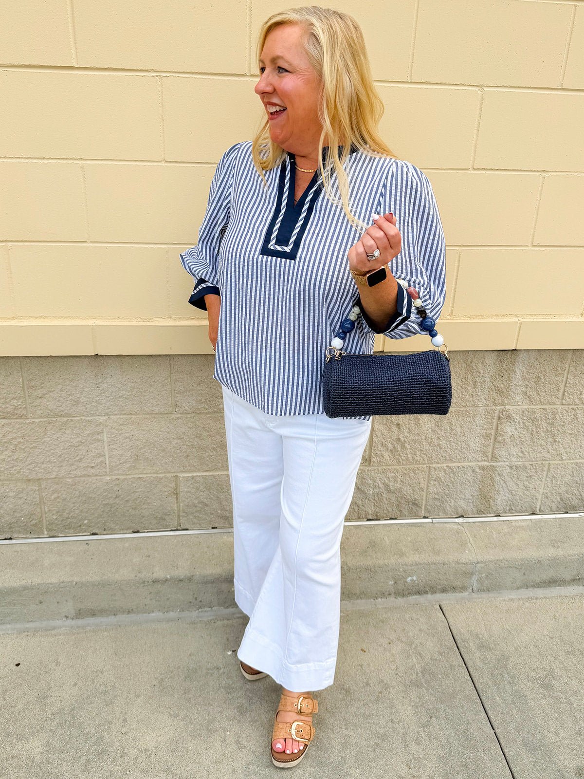 Nautical Muse Striped Top - The Pink Pineapple 850