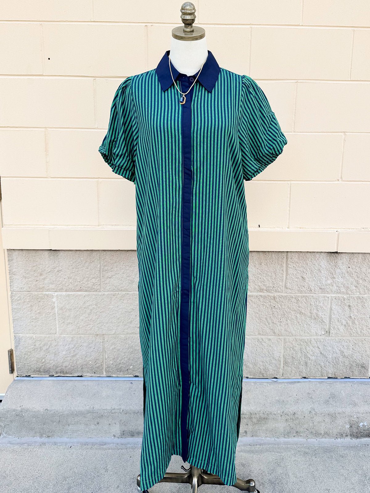Navy Lane Maxi Dress - The Pink Pineapple 850