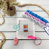 Needlepoint RX Bottle Canvas - The Pink Pineapple 850
