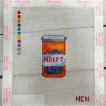 Needlepoint RX Bottle Canvas - The Pink Pineapple 850