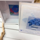 Needlepoint Shadowbox Frame - The Pink Pineapple 850