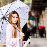 Nikki on Grey Bottle Umbrella - The Pink Pineapple 850