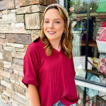 No Competition Short Sleeve Blouse - The Pink Pineapple 850