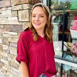 No Competition Short Sleeve Blouse - The Pink Pineapple 850