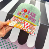 No Rain, No Flowers Snapback Hat - The Pink Pineapple 850