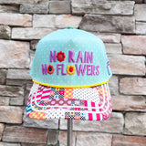 No Rain, No Flowers Snapback Hat - The Pink Pineapple 850