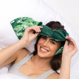[nodpod] Palm Leaf Weighted Eye Sleep Mask - The Pink Pineapple 850
