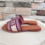 Noles Embroidered Sandals in Gold - The Pink Pineapple 850