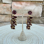 Noles Spirit Sparkle Earrings - The Pink Pineapple 850
