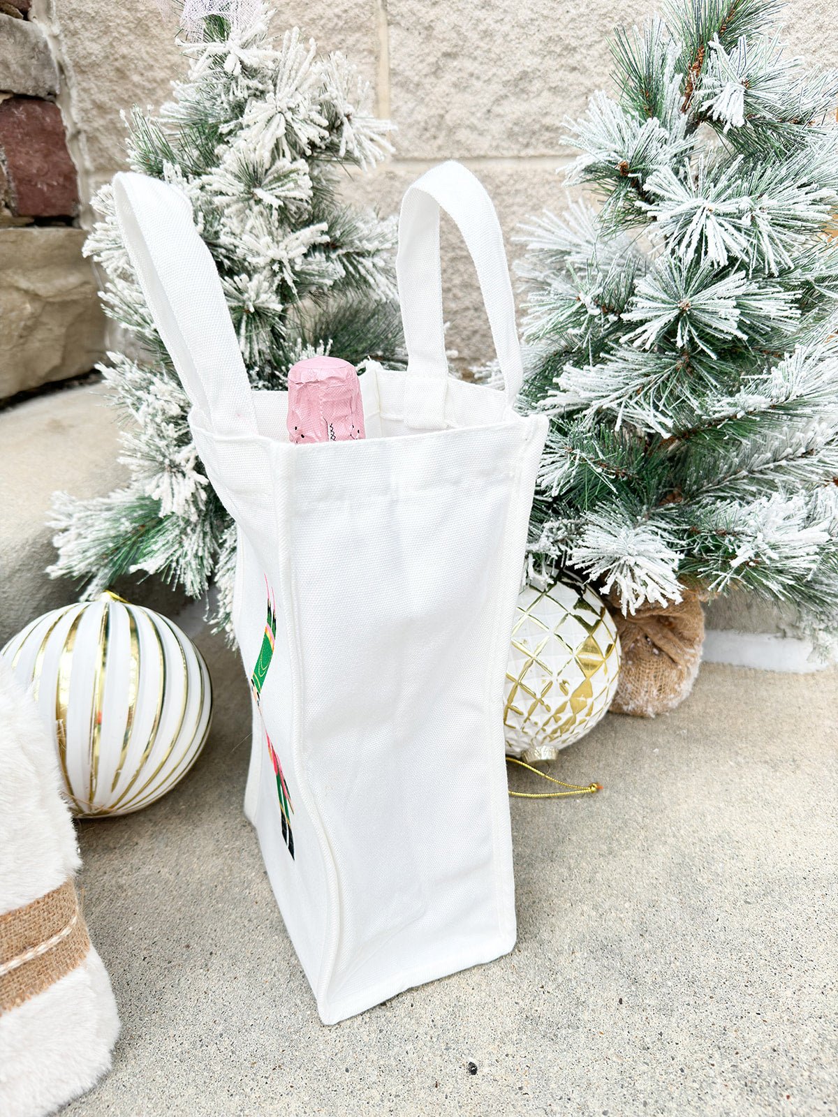 Nutcracker Champagne Christmas Wine Bag - The Pink Pineapple 850