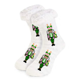Nutcracker Champagne Slipper Socks - The Pink Pineapple 850