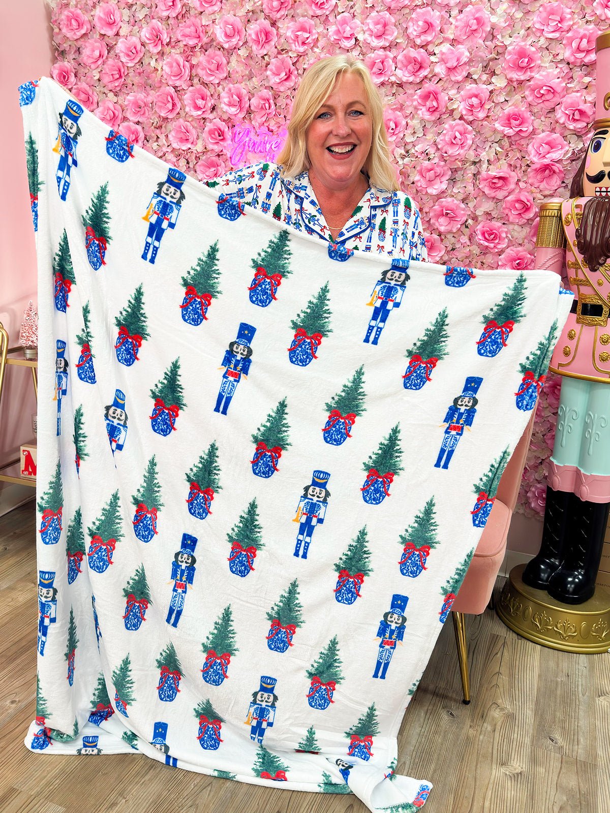 Nutcracker Dreams Plush Blanket - The Pink Pineapple 850