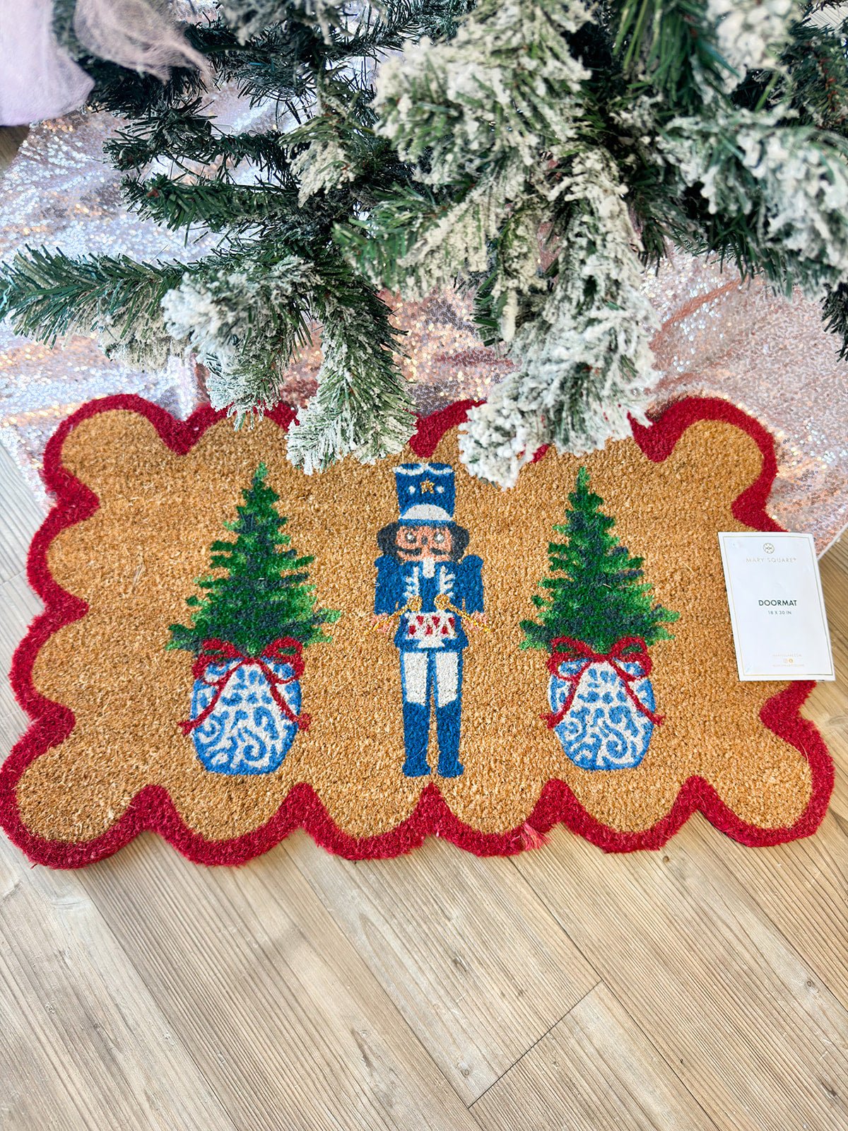 Nutcracker Dreams Scalloped Doormat - The Pink Pineapple 850