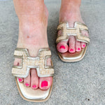 [Oasis Society] Ena Raffia H - Cutout Slides - The Pink Pineapple 850