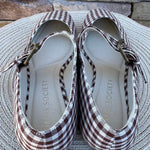 [Oasis Society] Soho Coffee Gingham Ballet Flat - The Pink Pineapple 850
