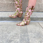 [Oasis Society] Tesha Rose Garden Western Boots - The Pink Pineapple 850