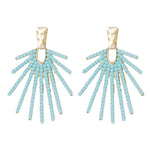 Ocean Glow Drop Earrings in Light Turquoise - The Pink Pineapple 850