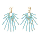Ocean Glow Drop Earrings in Light Turquoise - The Pink Pineapple 850