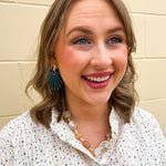 Ocean Glow Drop Earrings in Slate Blue - The Pink Pineapple 850