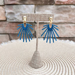 Ocean Glow Drop Earrings in Slate Blue - The Pink Pineapple 850