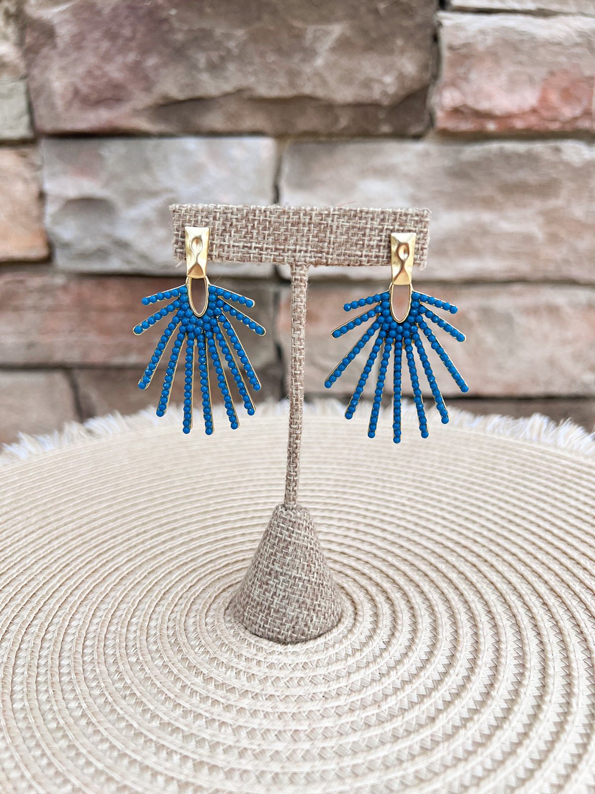 Ocean Glow Drop Earrings in Slate Blue - The Pink Pineapple 850