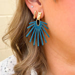 Ocean Glow Drop Earrings in Slate Blue - The Pink Pineapple 850