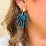 Ocean Glow Drop Earrings in Slate Blue - The Pink Pineapple 850