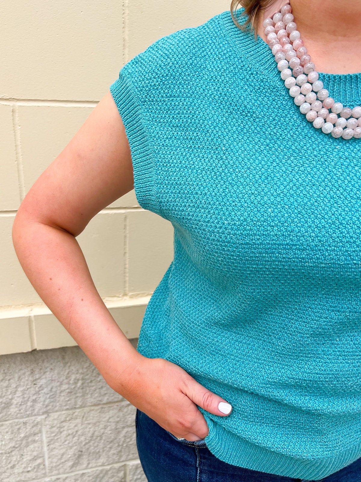 Ocean Mist Knit Top - The Pink Pineapple 850