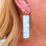 Ocean Waves Acrylic Earrings - The Pink Pineapple 850