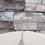 Oceanside Charm Gold and Pearl Hoops - The Pink Pineapple 850