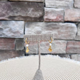 Oceanside Charm Gold and Pearl Hoops - The Pink Pineapple 850