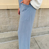 Off Duty Striped Pants - The Pink Pineapple 850