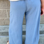 Off Duty Striped Pants - The Pink Pineapple 850