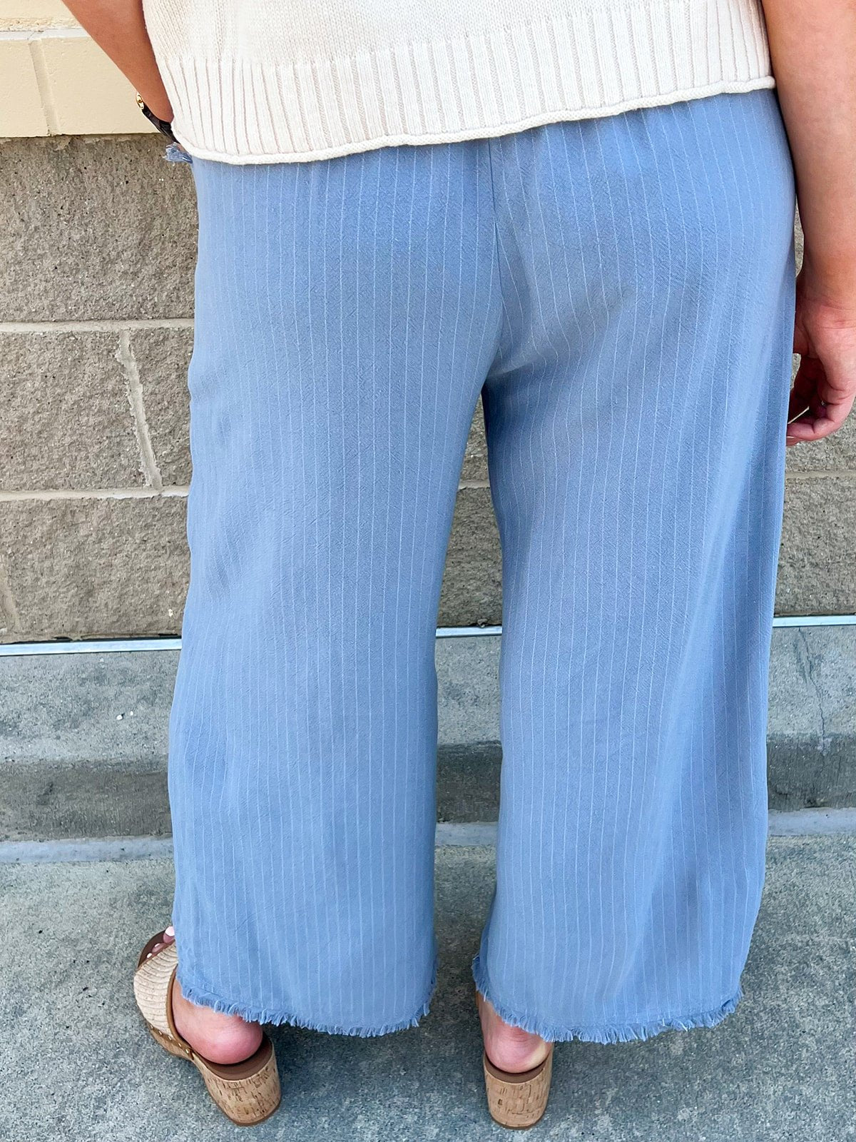 Off Duty Striped Pants - The Pink Pineapple 850