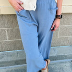 Off Duty Striped Pants - The Pink Pineapple 850
