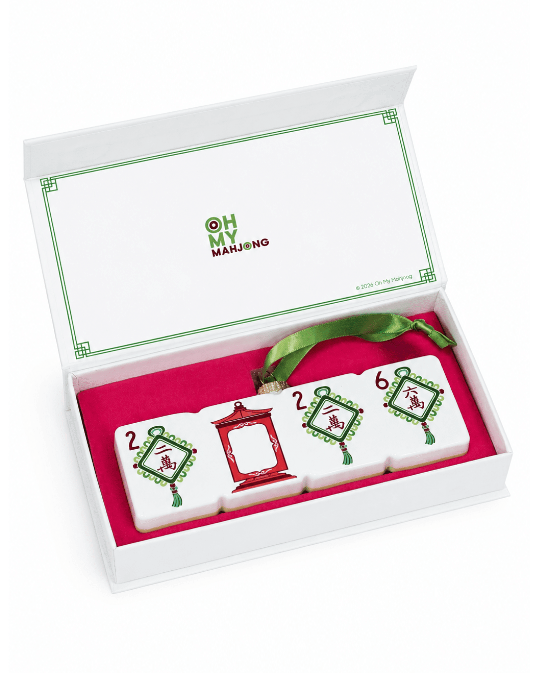 [Oh My Mahjong] 2026 Lucky Knots Mahjong Ornament - The Pink Pineapple 850