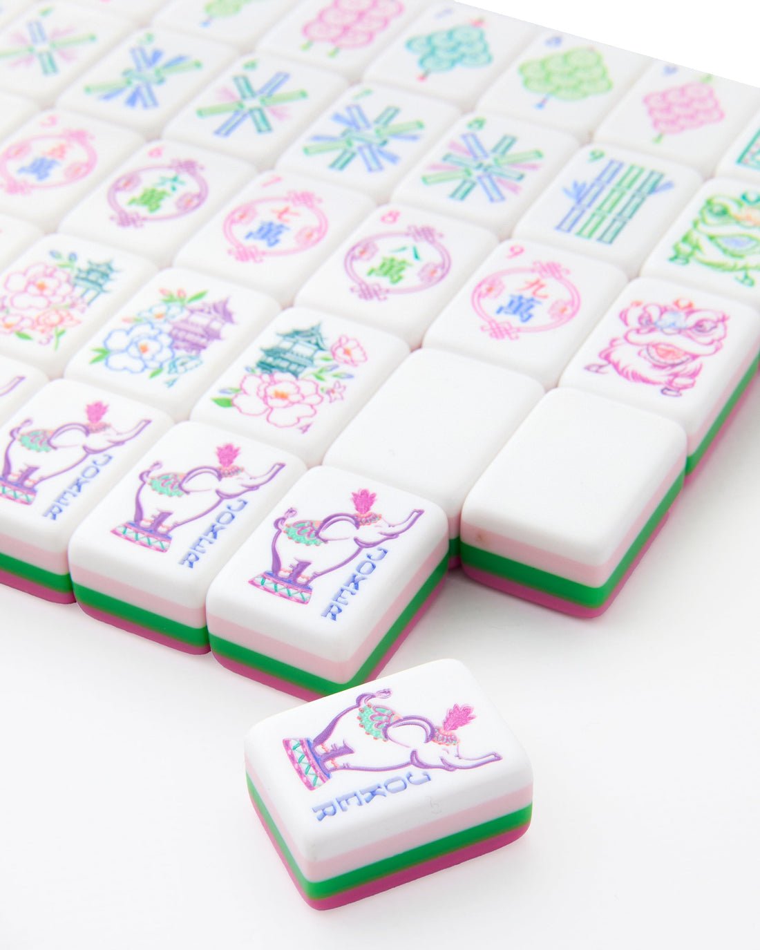 [Oh My Mahjong] Amara Mahjong Tiles - The Pink Pineapple 850