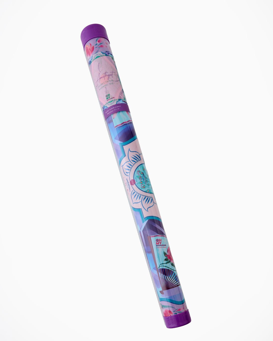 [Oh My Mahjong] Amethyst Mahjong Mat in Tube - The Pink Pineapple 850