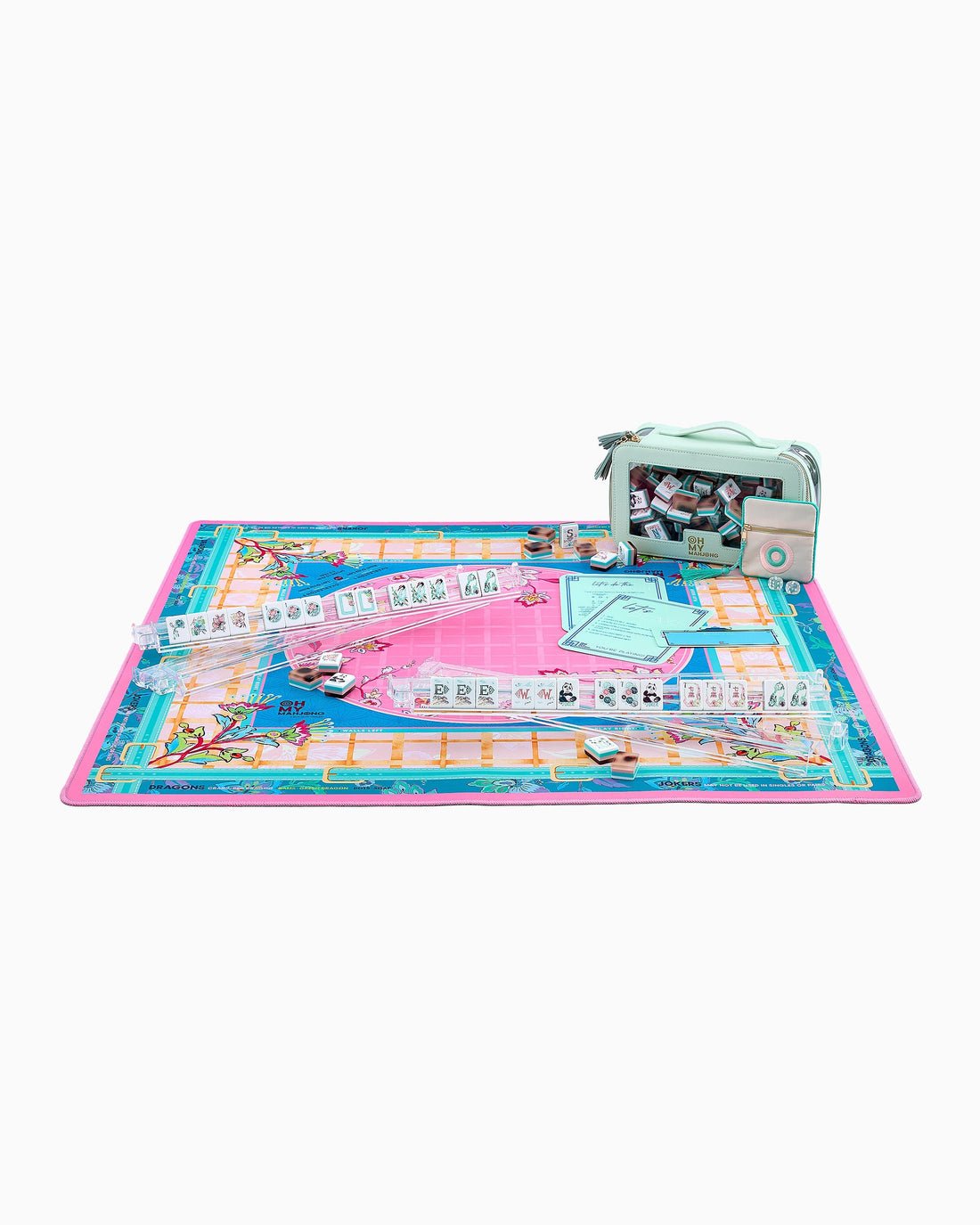 [Oh My Mahjong] Anastasia Mahjong Mat in Tube - The Pink Pineapple 850