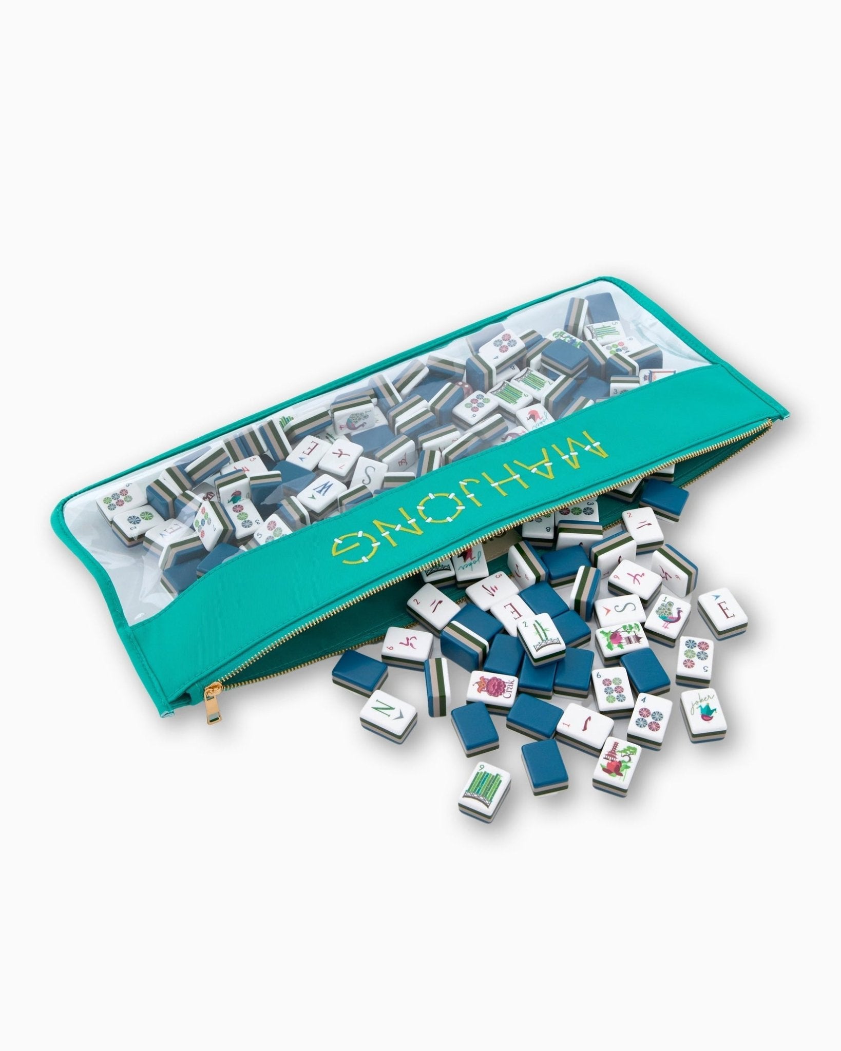 [Oh My Mahjong] Aqua Bamboo Bag - The Pink Pineapple 850