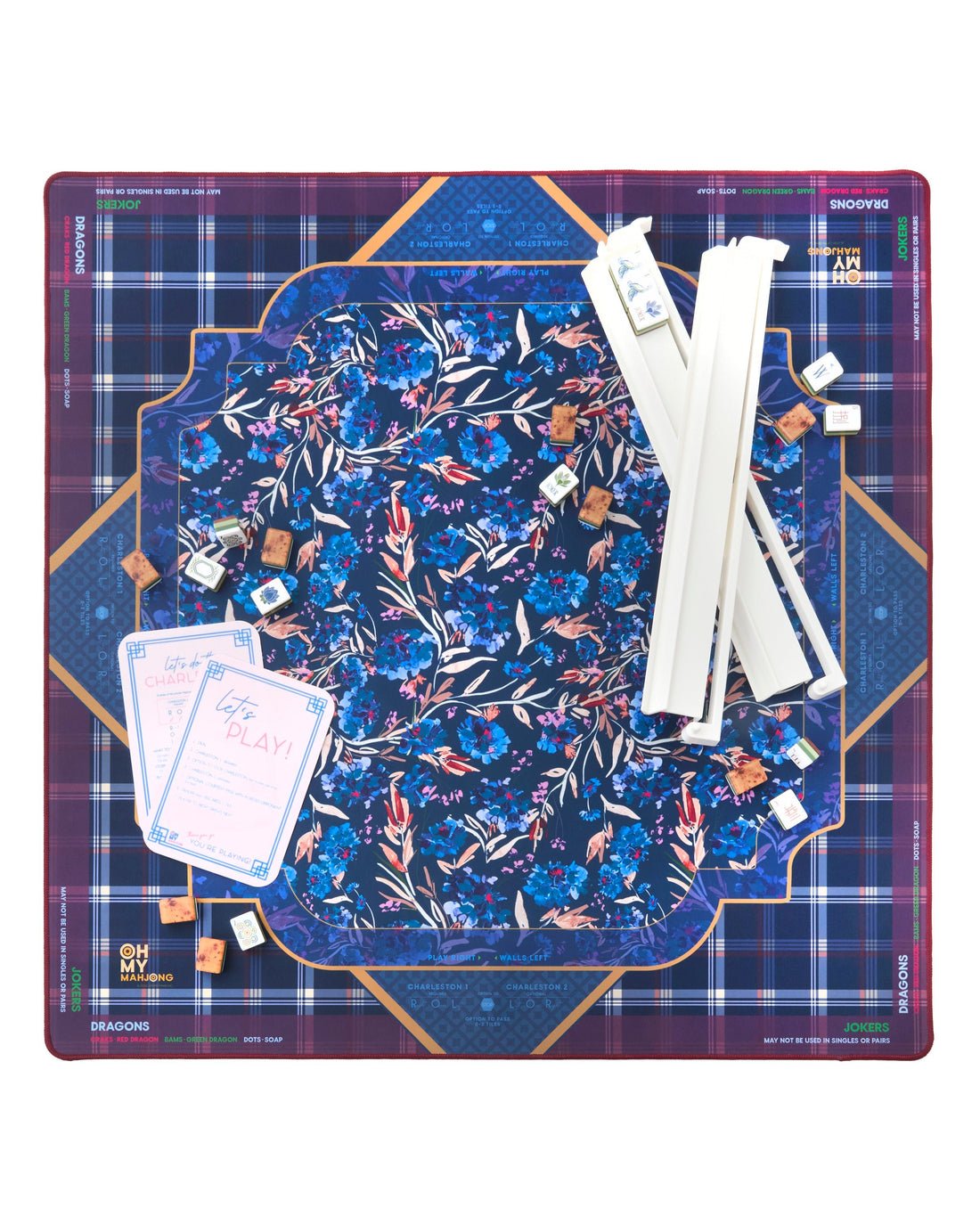 [Oh My Mahjong] Astor Mahjong Mat - The Pink Pineapple 850