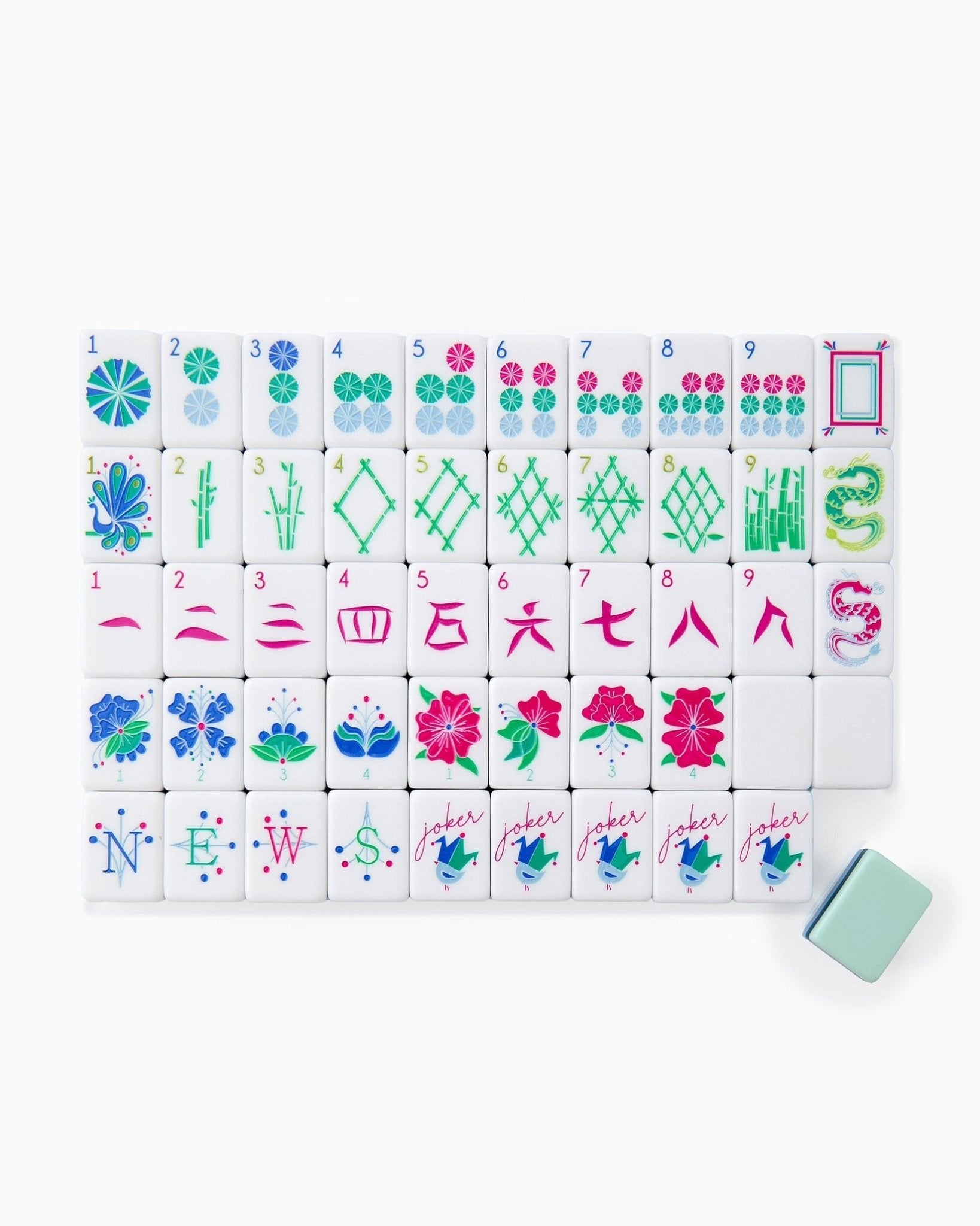 [Oh My Mahjong] Birdie Mahjong Tiles - The Pink Pineapple 850