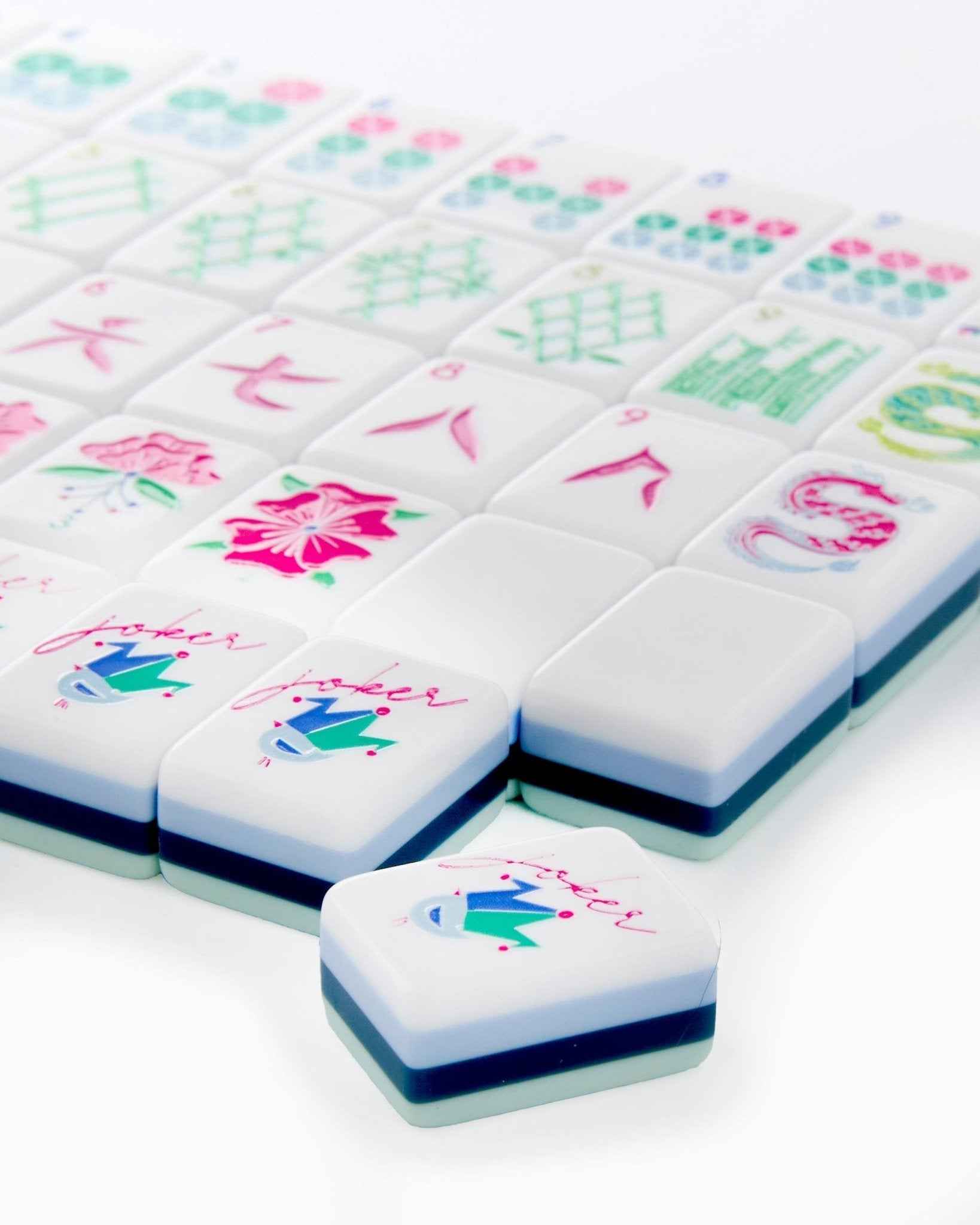 [Oh My Mahjong] Birdie Mahjong Tiles - The Pink Pineapple 850