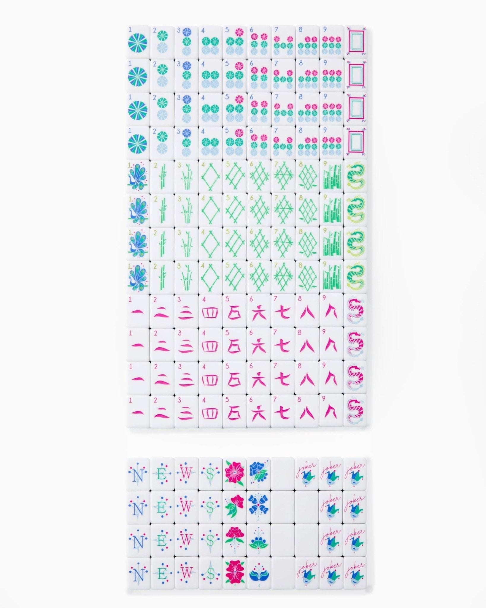 [Oh My Mahjong] Birdie Mahjong Tiles - The Pink Pineapple 850