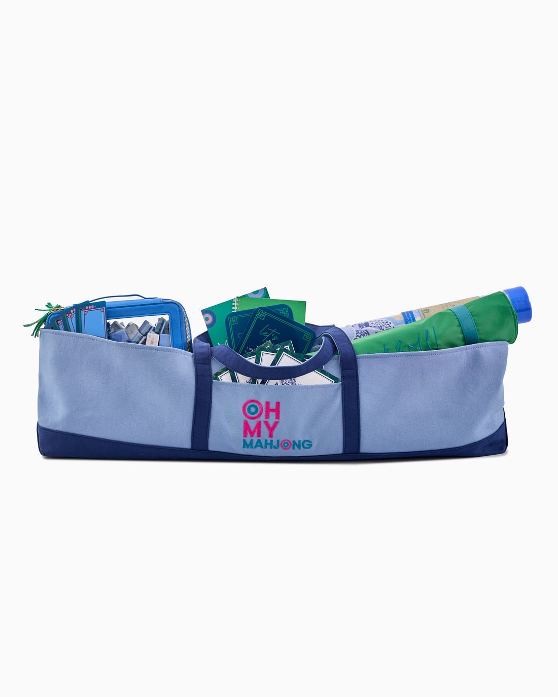[Oh My Mahjong] Blue Mahjong Storage Bag - The Pink Pineapple 850