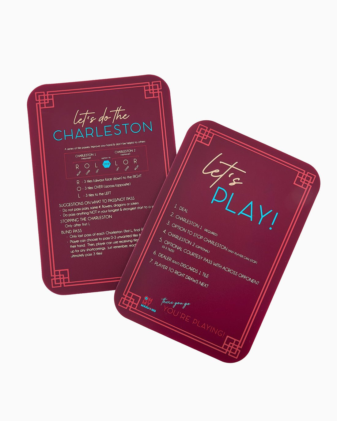 [Oh My Mahjong] Burgundy Mahjong Shuffler - The Pink Pineapple 850