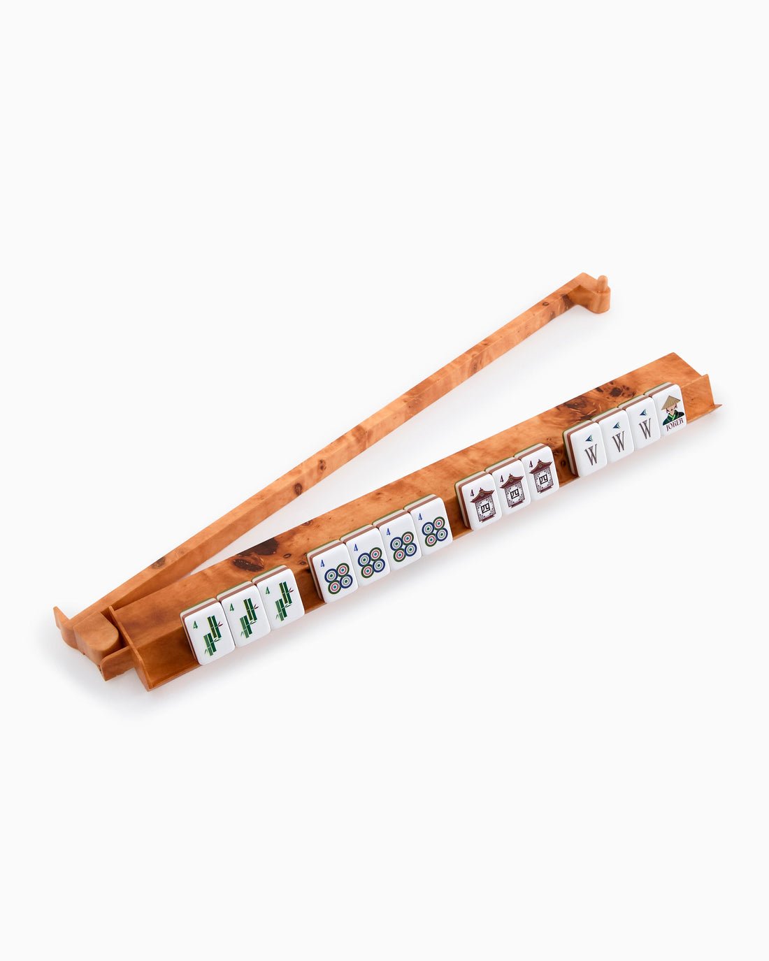 [Oh My Mahjong] Burl Mahjong Rack & Pusher Set - The Pink Pineapple 850