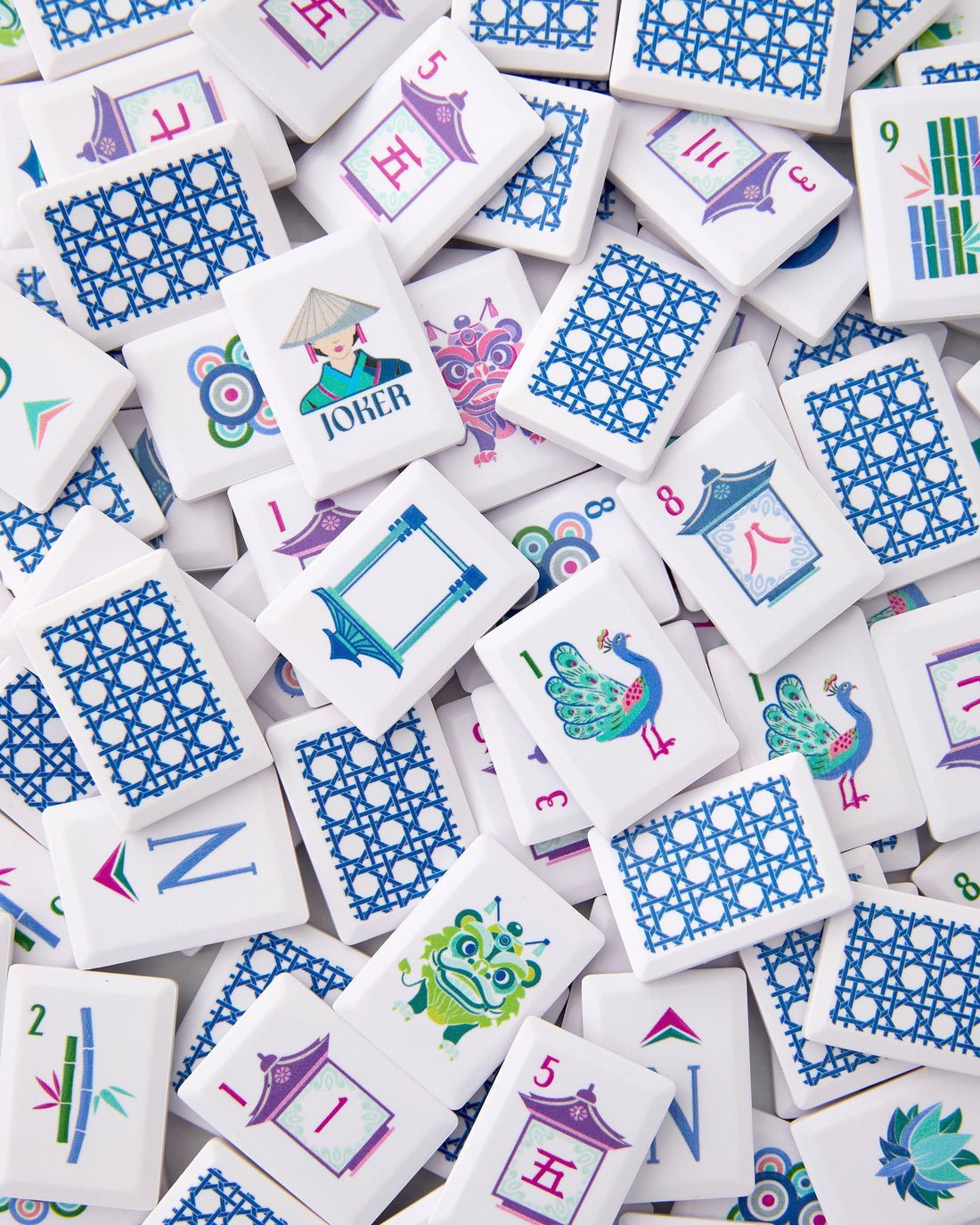 [Oh My Mahjong] Cadet Debutante Mahjong Tile Set - The Pink Pineapple 850