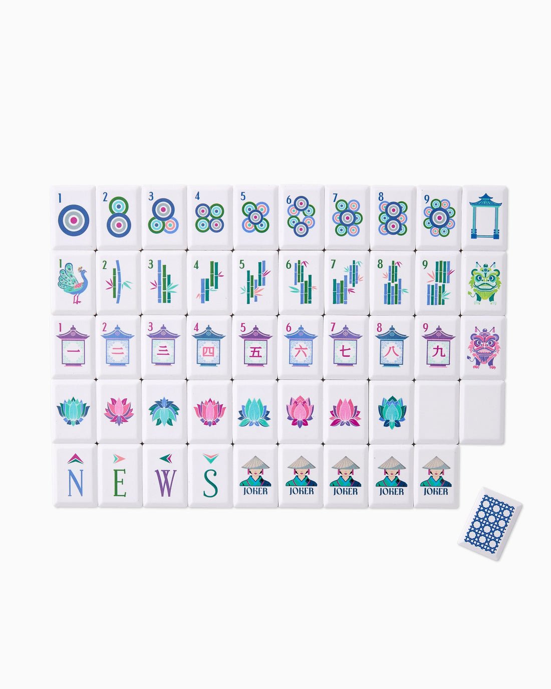 [Oh My Mahjong] Cadet Debutante Mahjong Tile Set - The Pink Pineapple 850